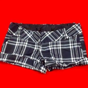 Wet seal plaid shorts